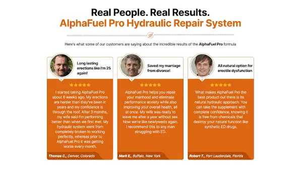 AlphaFuel Pro Male Enhancement Customer Reviews